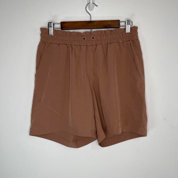 Mondetta shorts women's medium light weight deep mauve pink wide waist - Picture 8 of 12